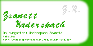 zsanett maderspach business card